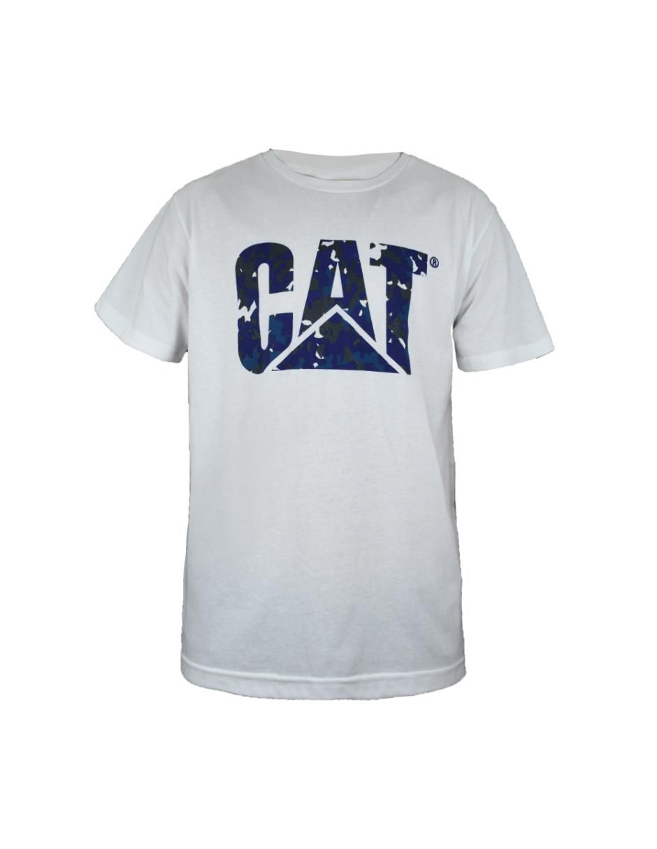 Playera cat cuello redondo para hombre