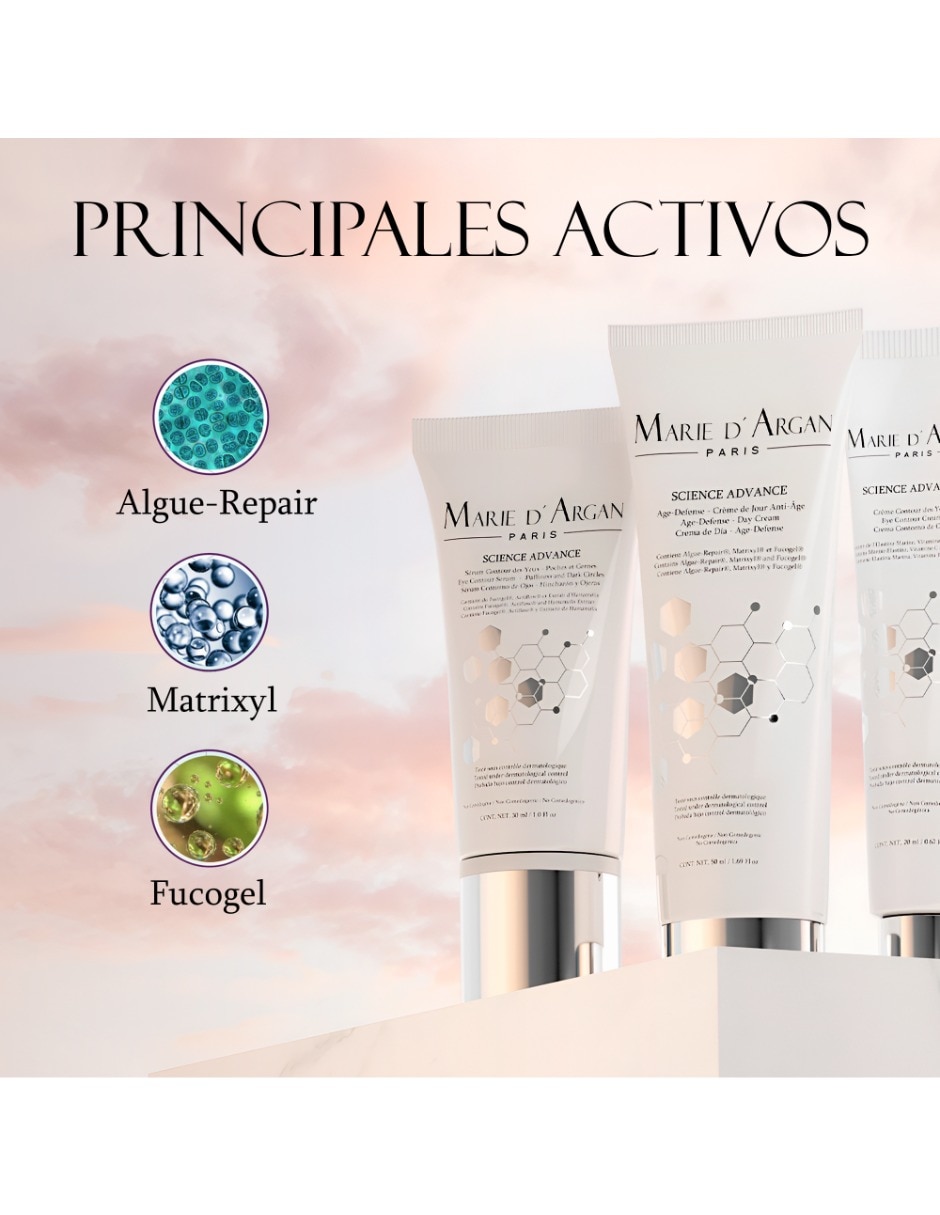Crema facial recomendada para prevenir signos de la edad de día Marie D' Argan para todo tipo piel