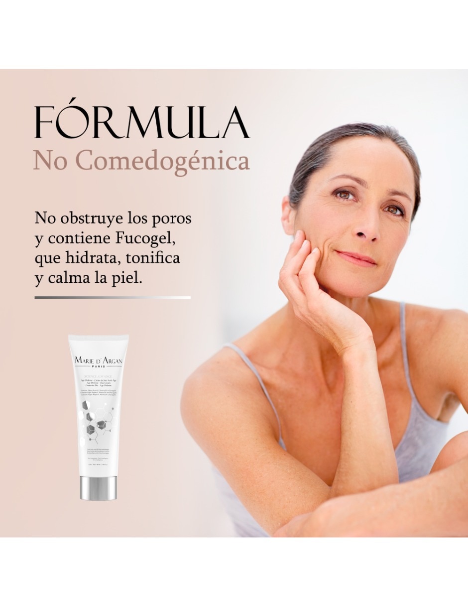 Crema facial recomendada para prevenir signos de la edad de día Marie D' Argan para todo tipo piel
