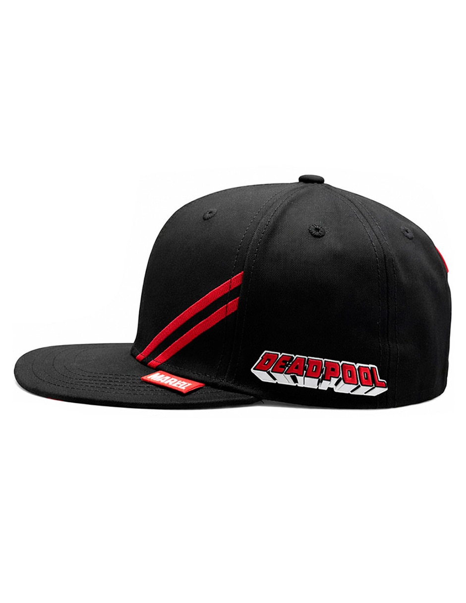 Gorra visera plana snapback para casual deadpool para hombre 3