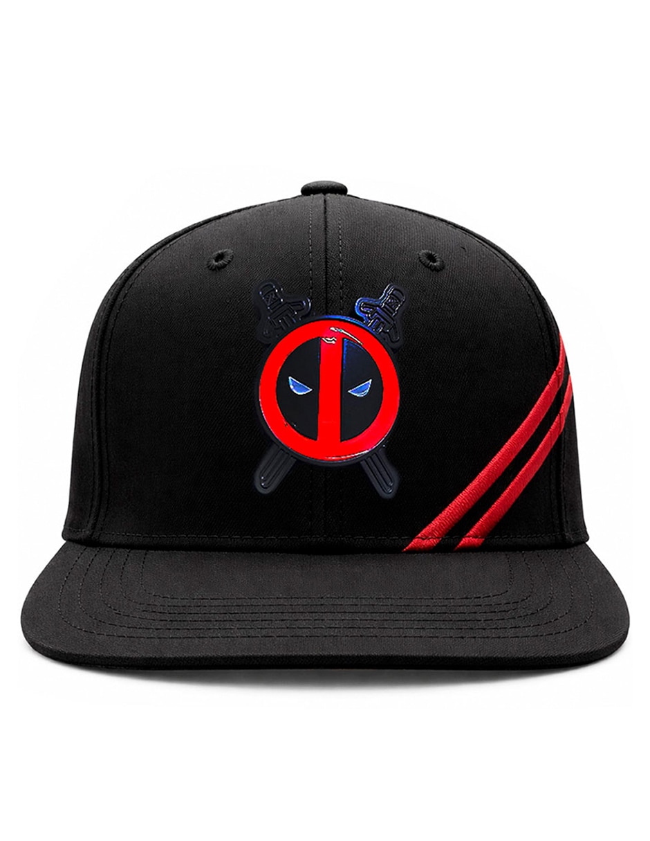 Gorra visera plana snapback para casual deadpool para hombre 4