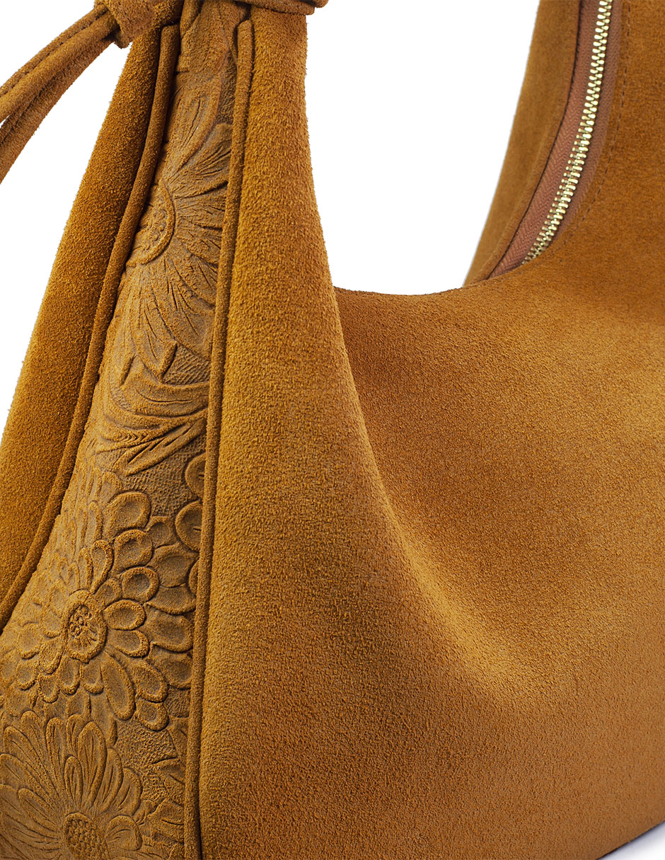Bolsa Hobo Carlota de piel para mujer 2