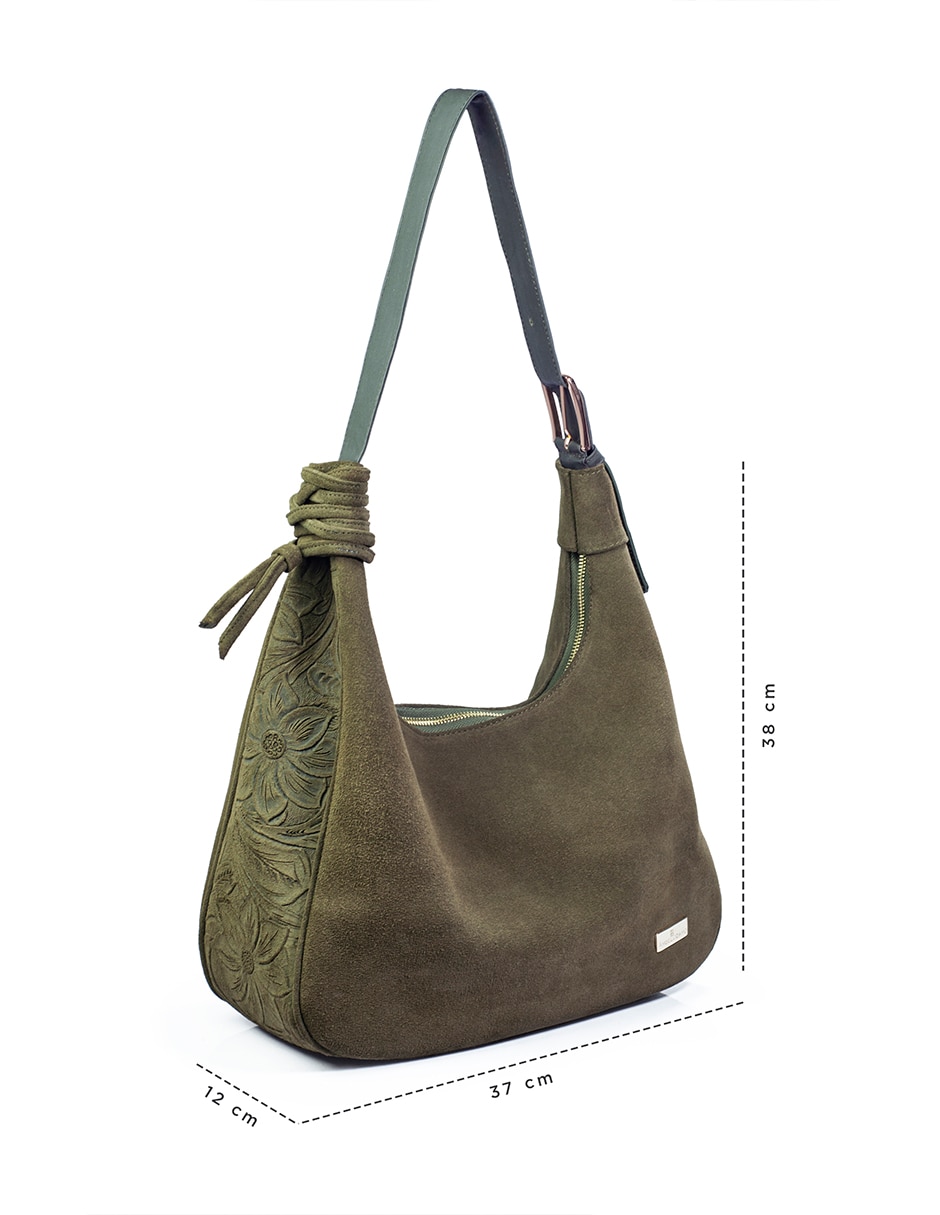Bolsa Hobo Angelozano Carlota de piel para mujer