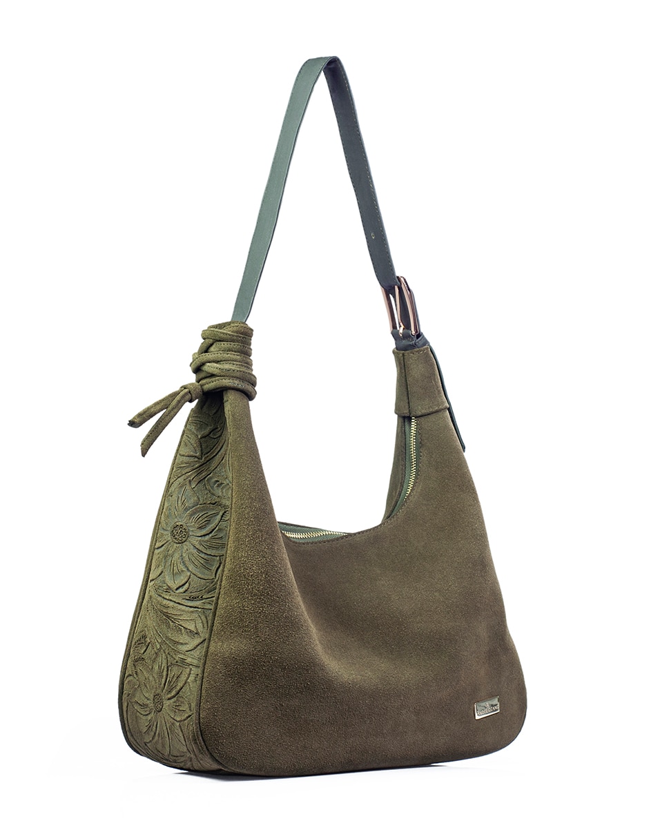 Bolsa Hobo Angelozano Carlota de piel para mujer