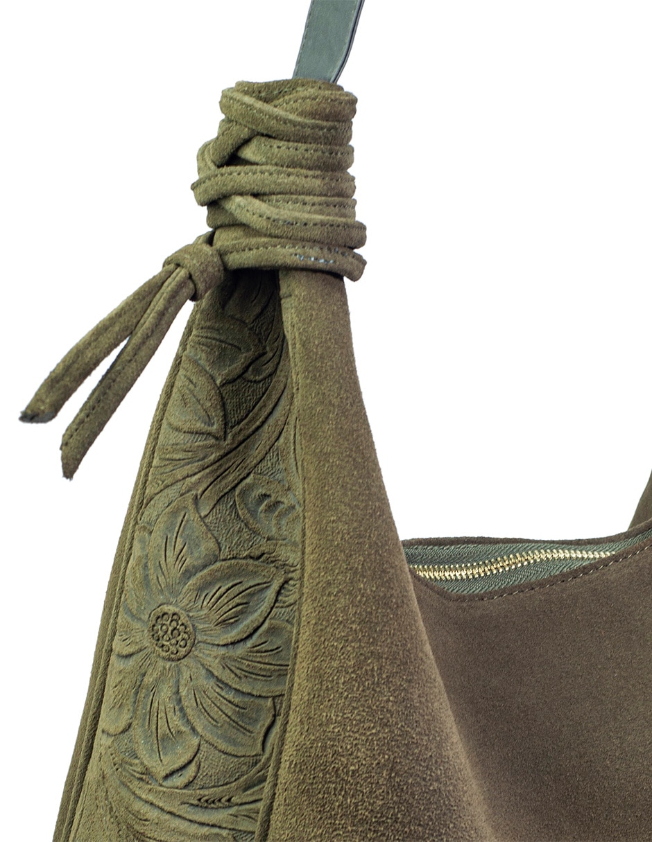 Bolsa Hobo Angelozano Carlota de piel para mujer