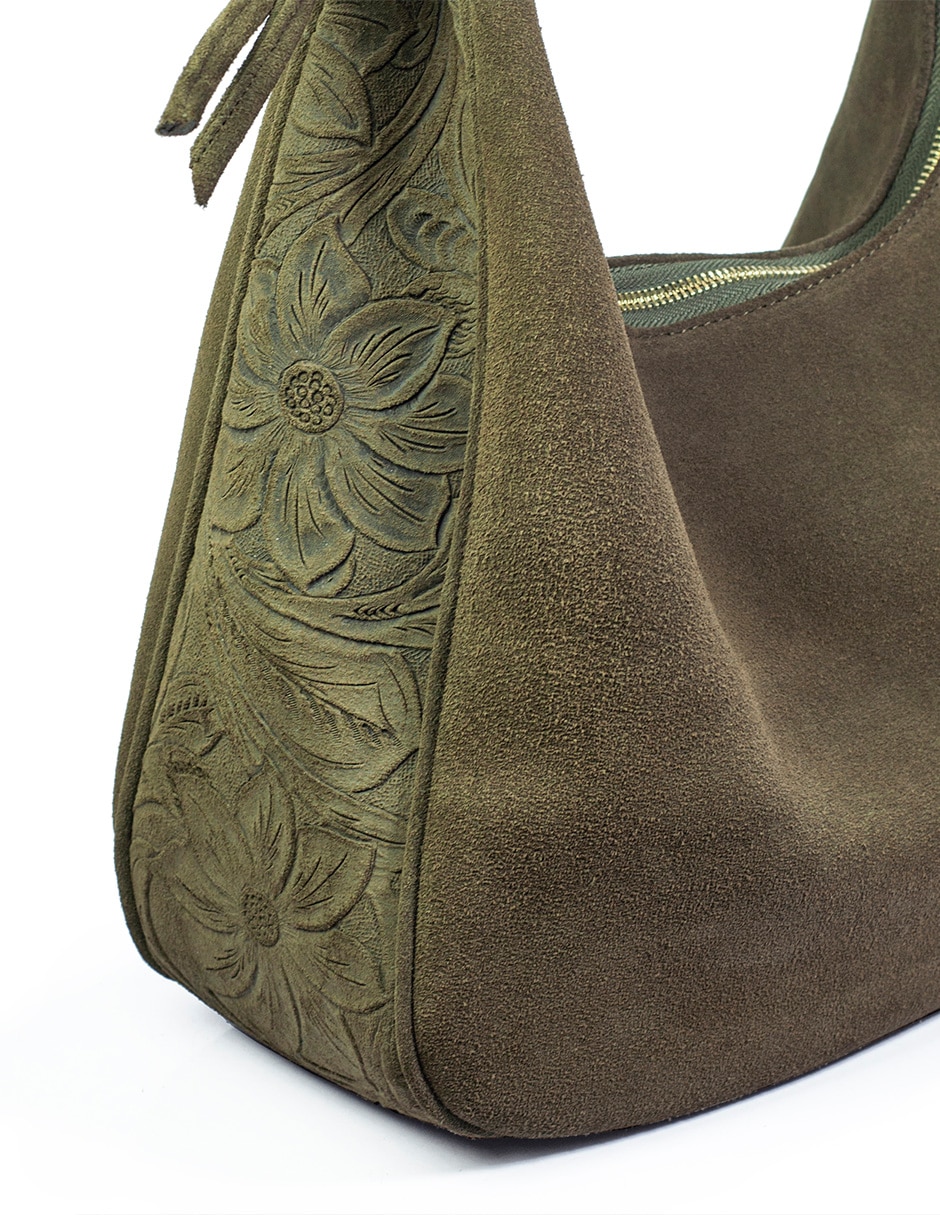 Bolsa Hobo Angelozano Carlota de piel para mujer