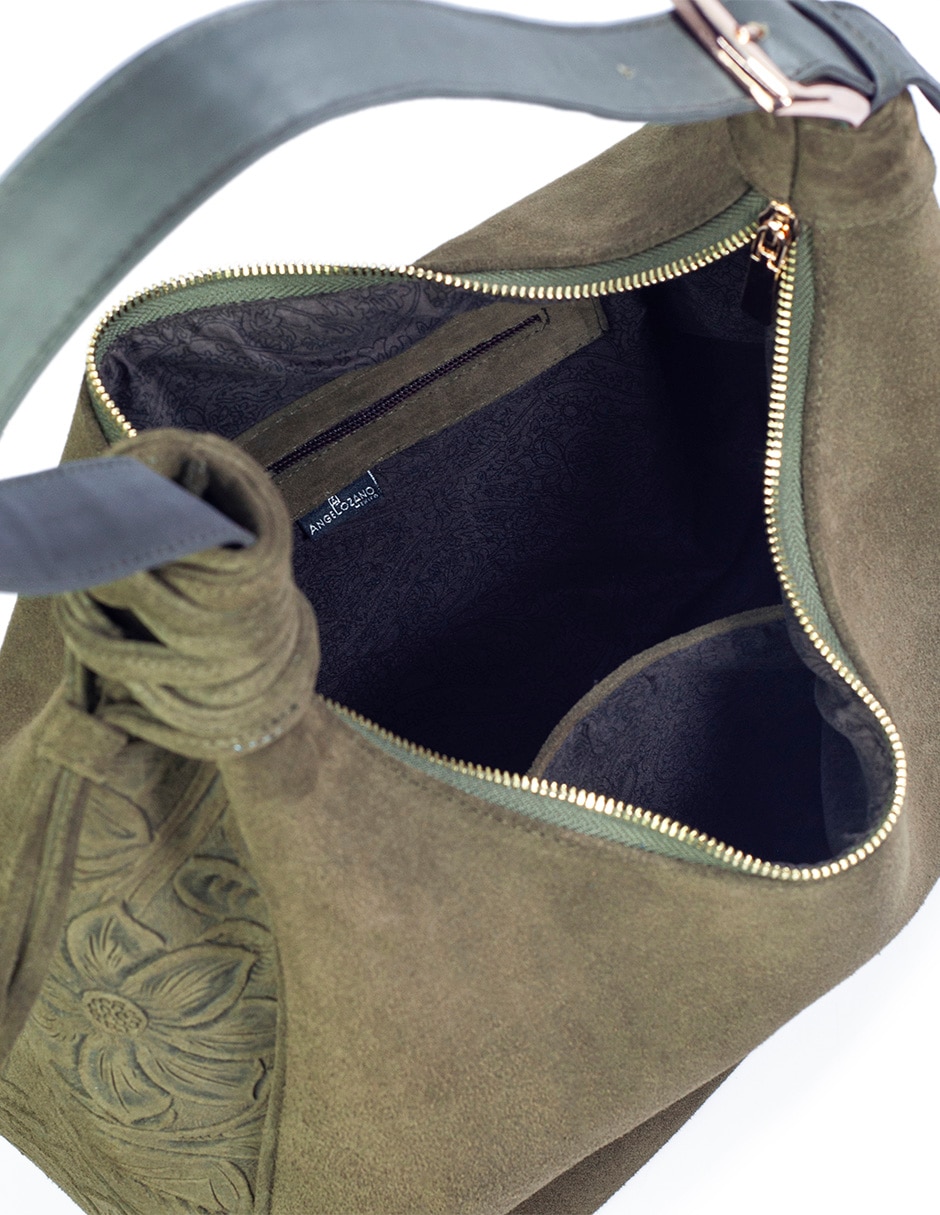 Bolsa Hobo Angelozano Carlota de piel para mujer