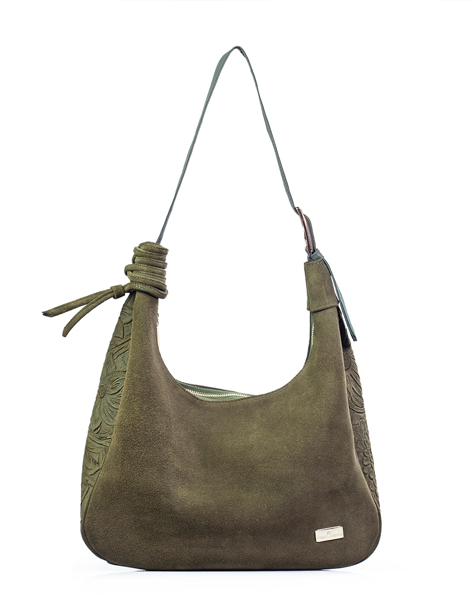 Bolsa Hobo Angelozano Carlota de piel para mujer
