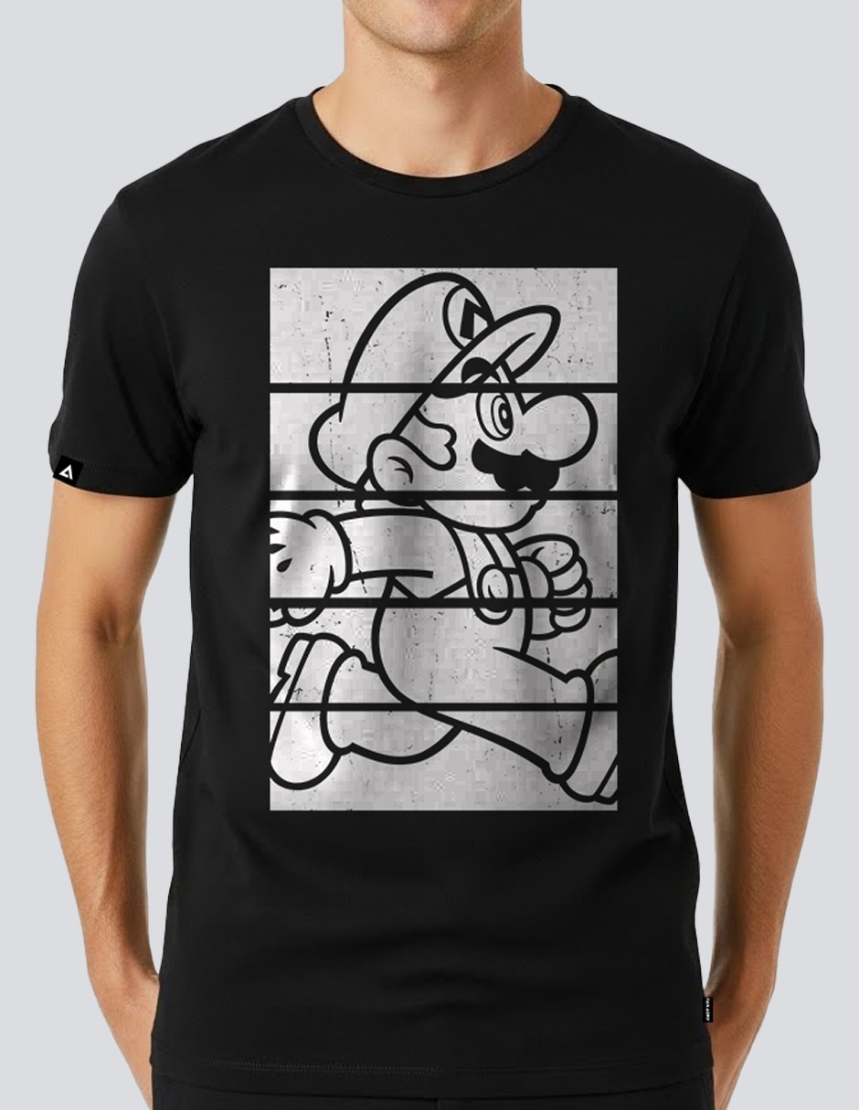 Playera Super Mario cuello redondo para hombre
