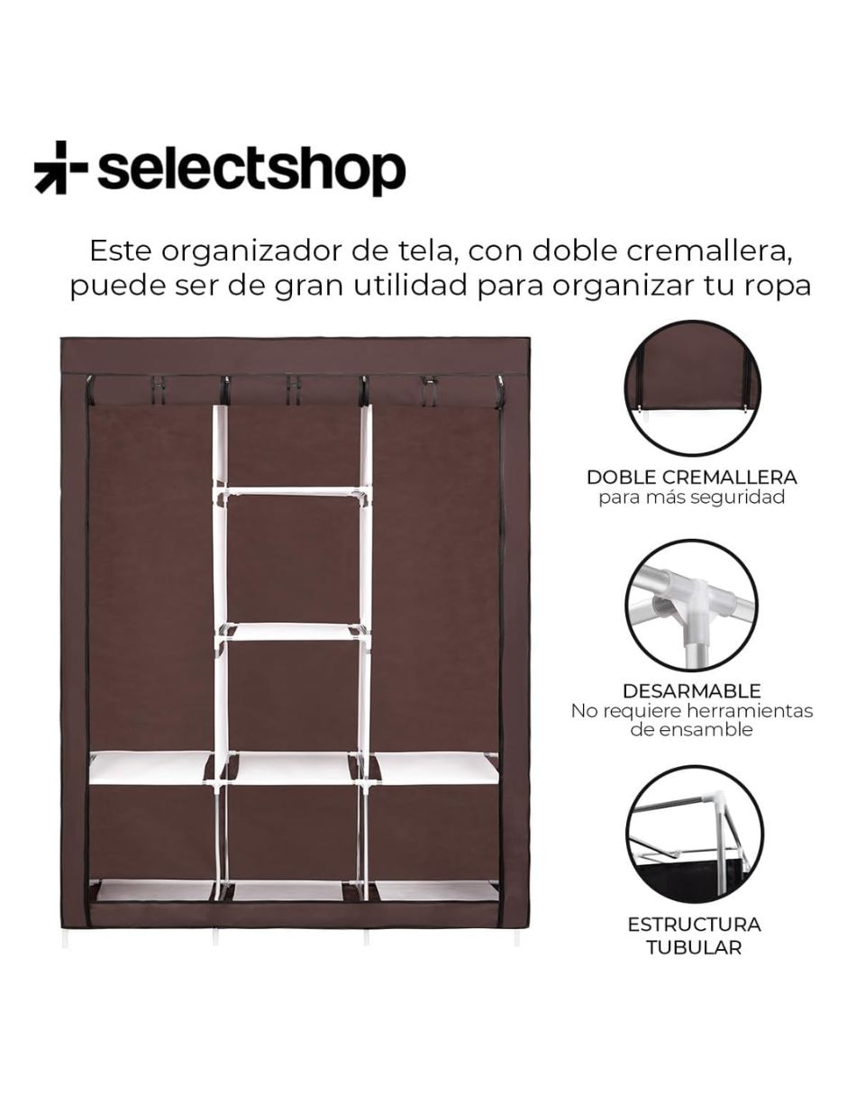 Armario portátil ? armario para ropa hg150c17 de metal 2
