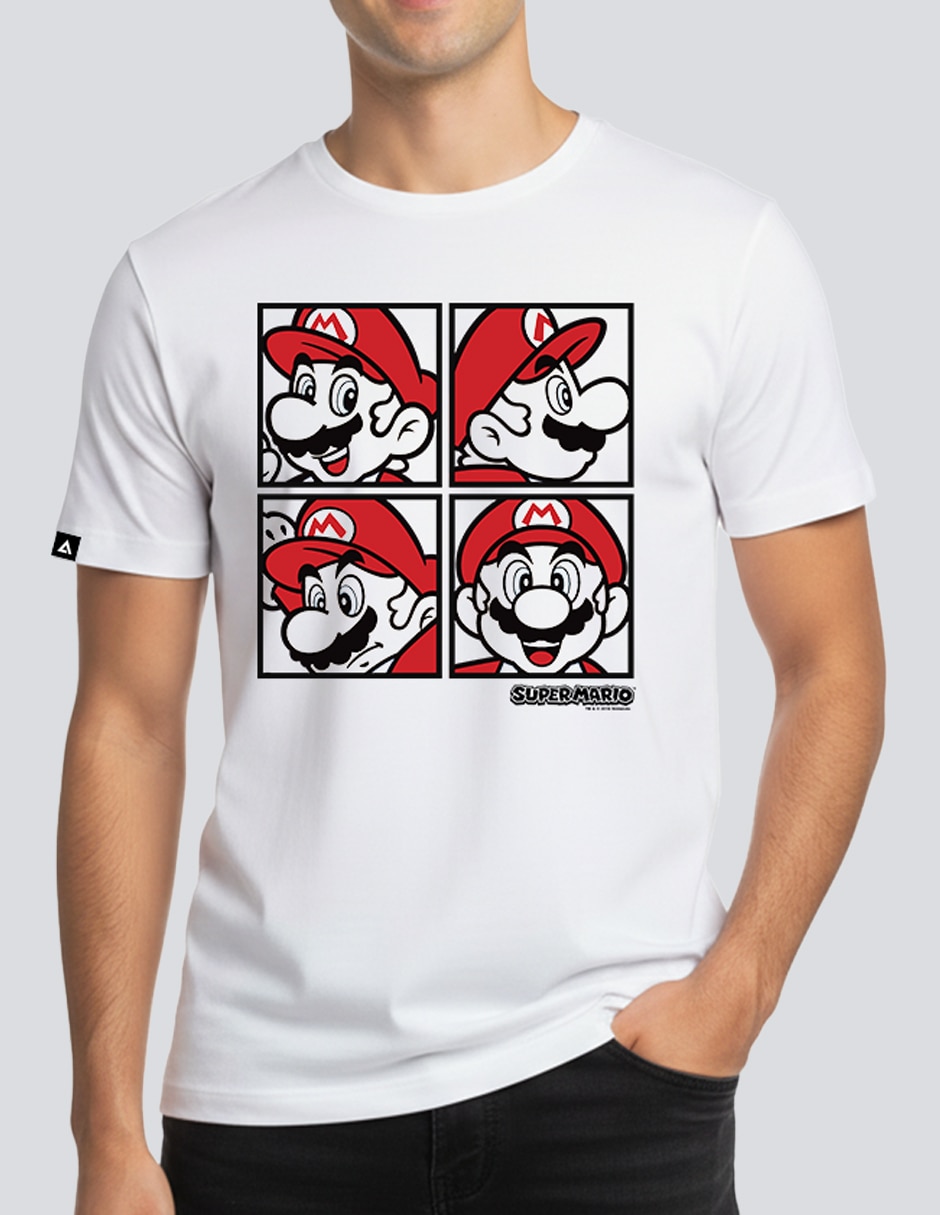 Playera Super Mario Super Mario cuello redondo para hombre