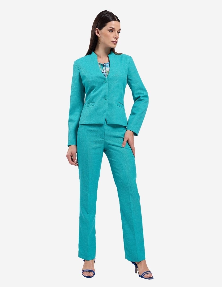 Conjunto 3 piezas pantalón business casual Karla D' Liz para mujer
