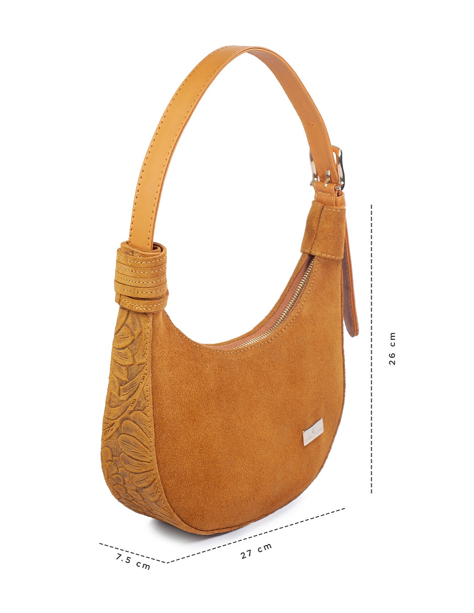 Bolsa hobo angelozano aida de piel bovino mujer