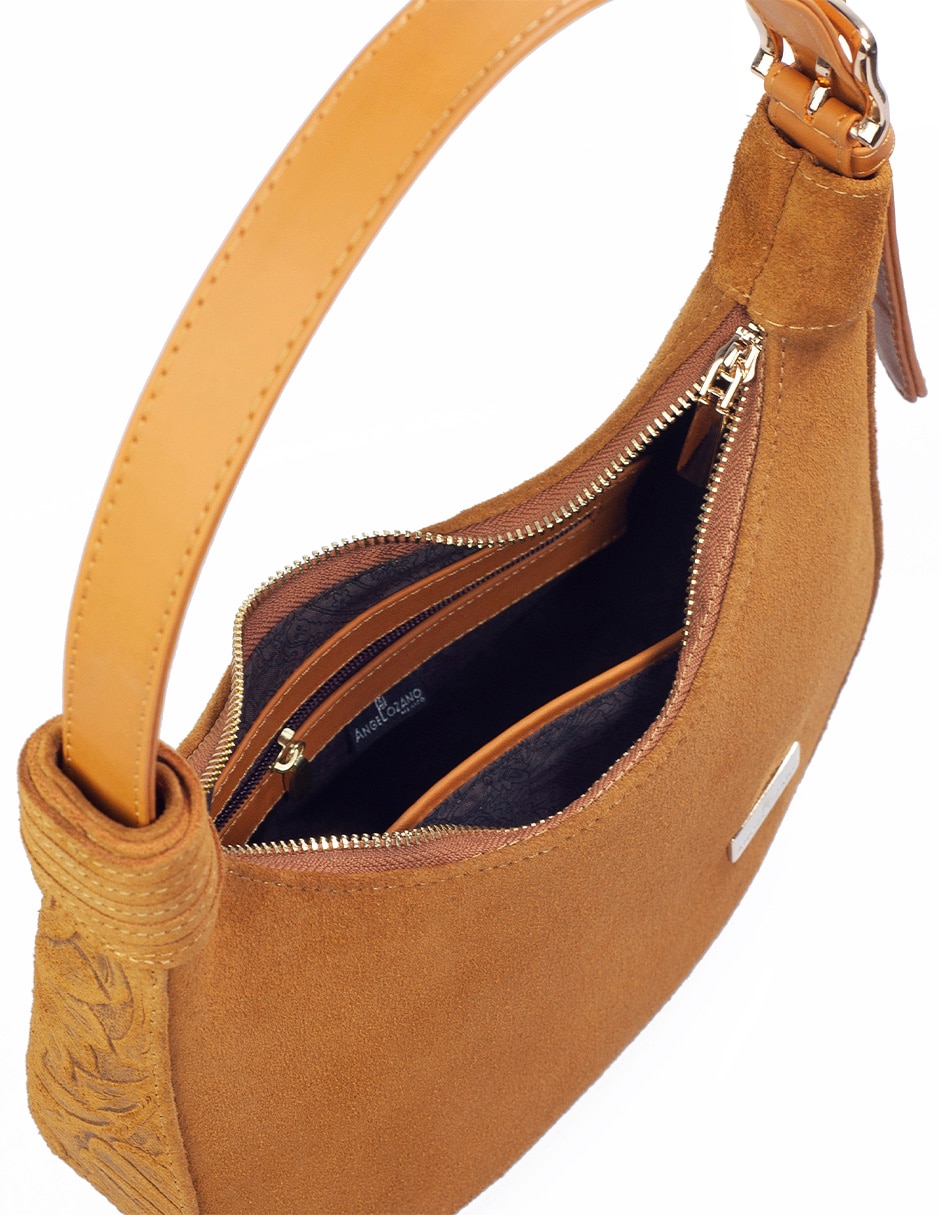 Bolsa hobo angelozano aida de piel bovino mujer