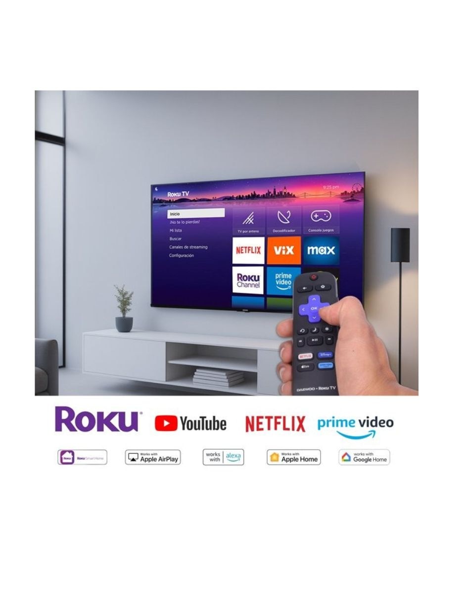 qled de full hd daw40qrf con roku tv con 6