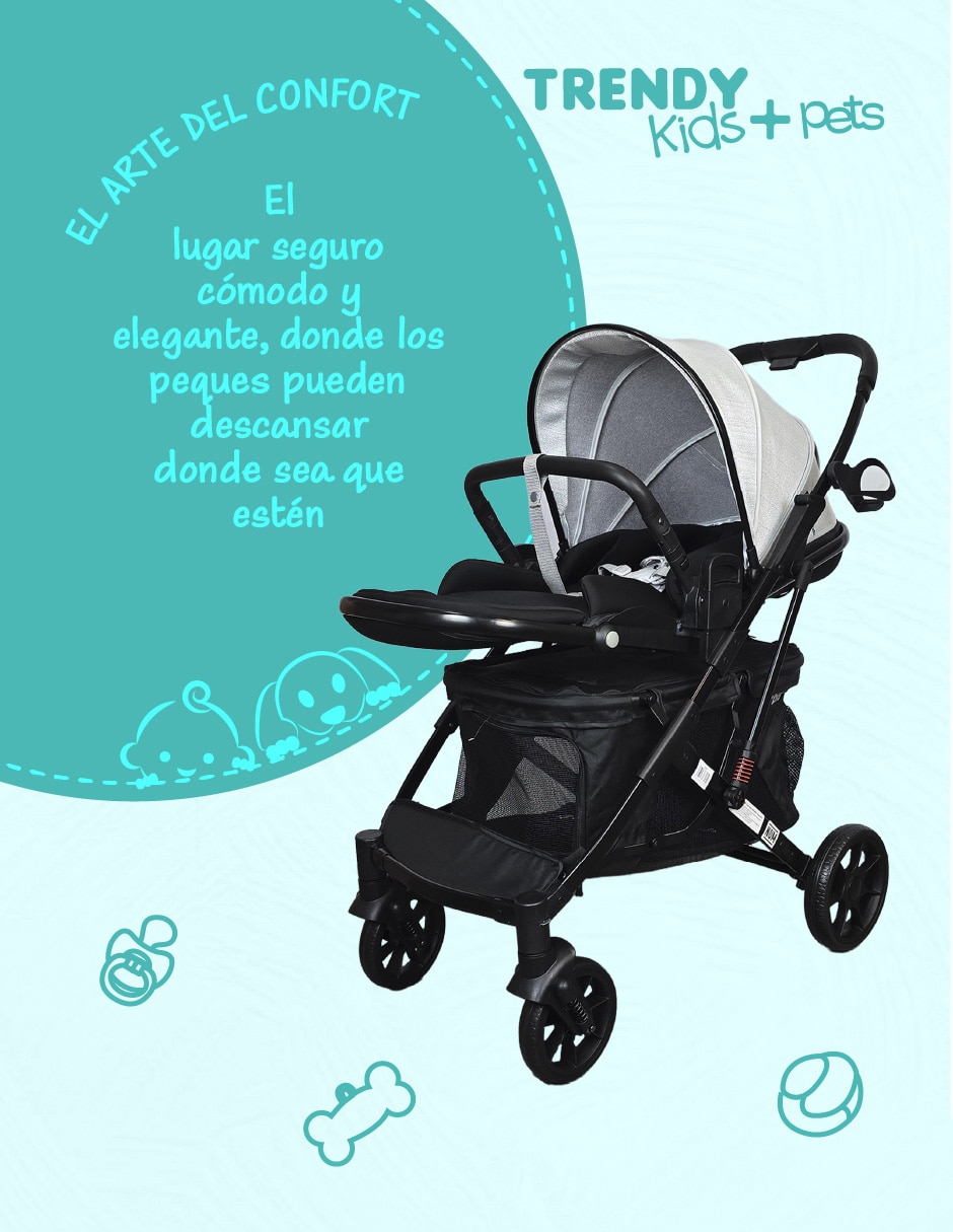 Carriola doble Orbis Trendy Kids plegable
