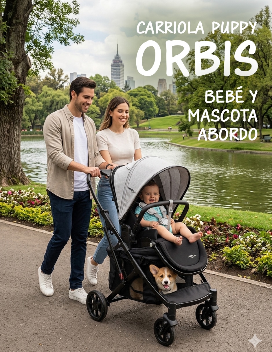 Carriola doble Orbis Trendy Kids plegable