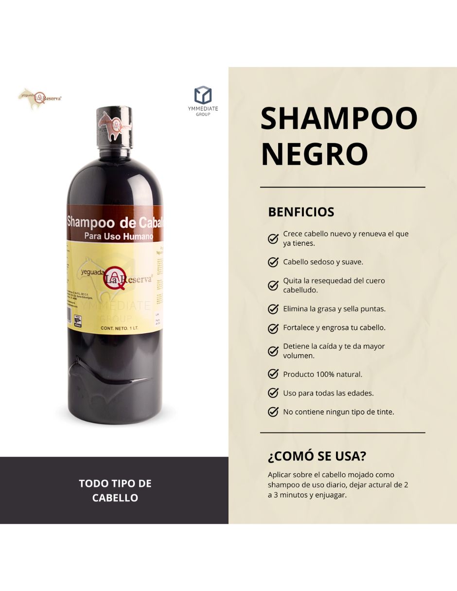 Set de shampoo para cabello todo tipo yeguada la reserva yeguada la reserva anticaída