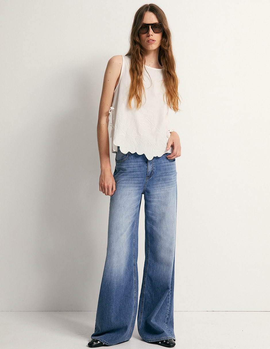 Playera cuello redondo para mujer 5