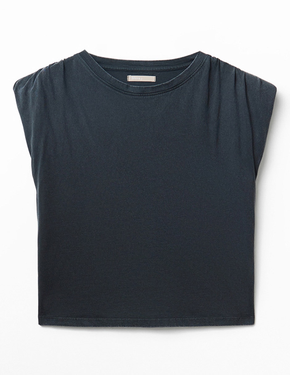 Playera manga corta cuello redondo para mujer 2