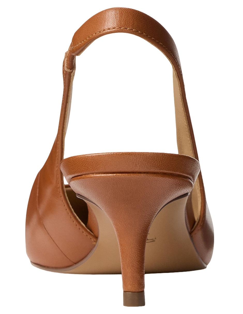 Zapatilla de piel Lauren Ralph Lauren