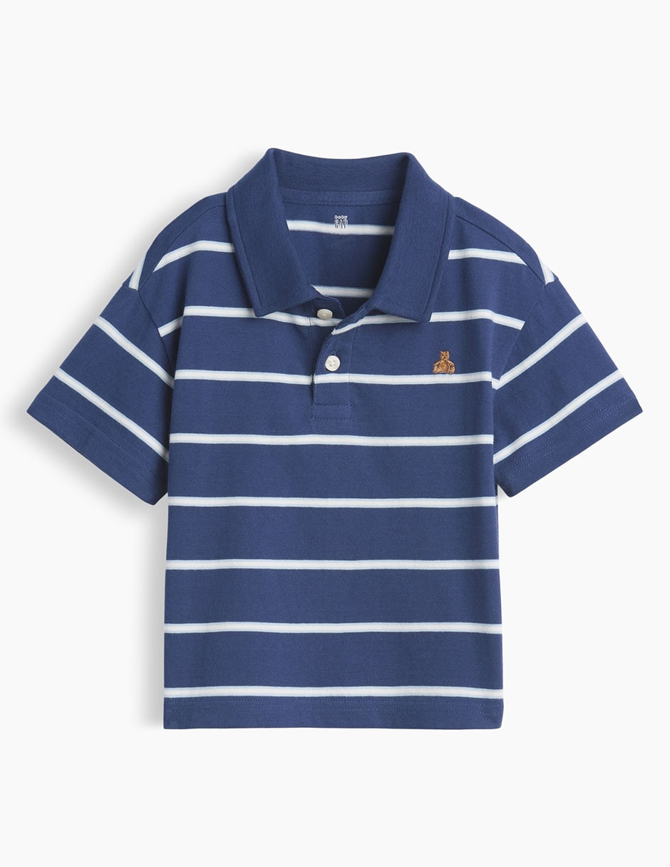 Playera tipo polo de algodón para niño Playera tipo polo de algodón para niño