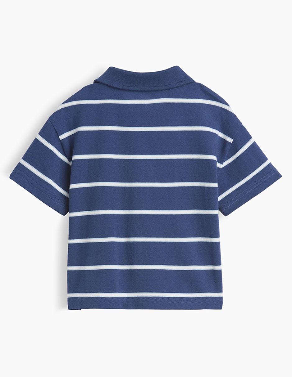 Playera tipo polo de algodón para niño 2
