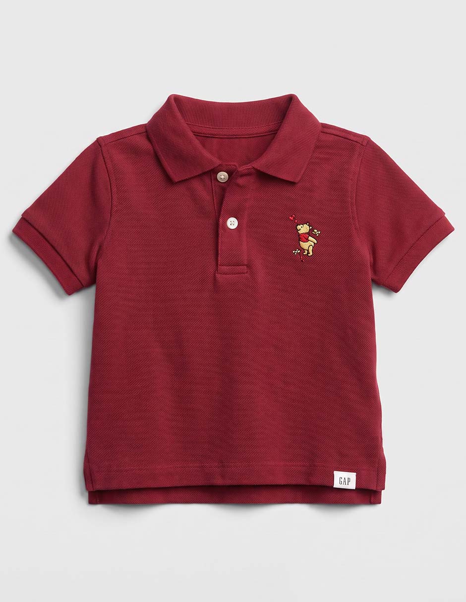 Playera tipo polo de algodón para bebé niño 2