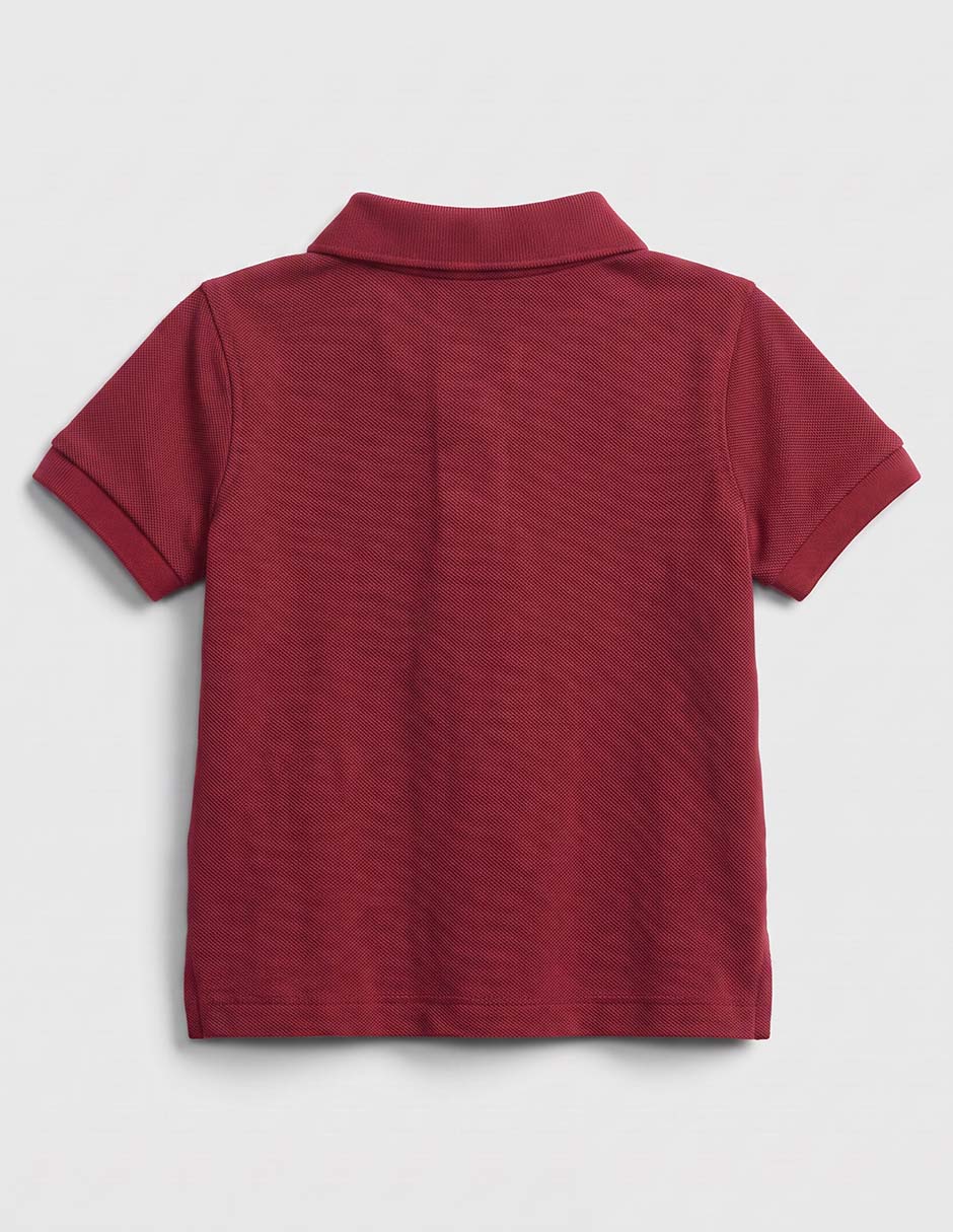 Playera tipo polo de algodón para bebé niño 3