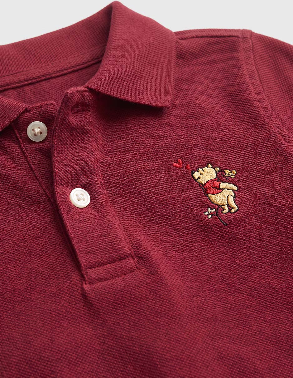 Playera tipo polo de algodón para bebé niño 4