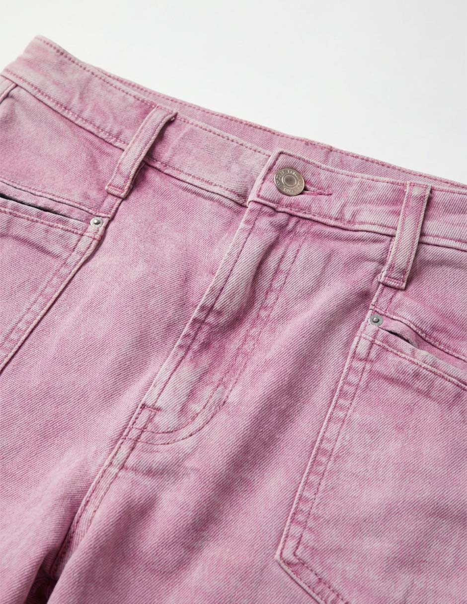 Jeans Wide leg lavado desgastado para niña 5