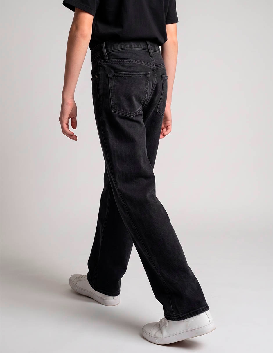 Jeans regular lavado obscuro para niño