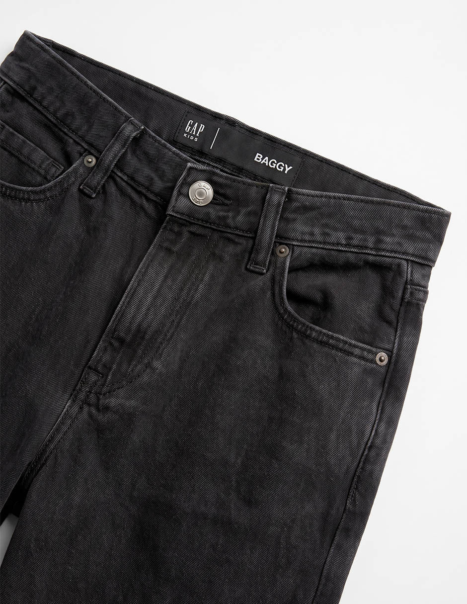Jeans regular lavado obscuro para niño