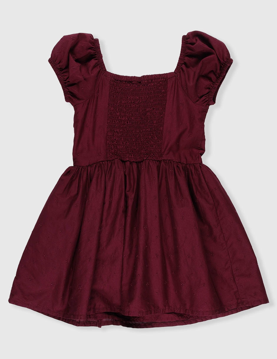 Vestido manga globo para niña 3