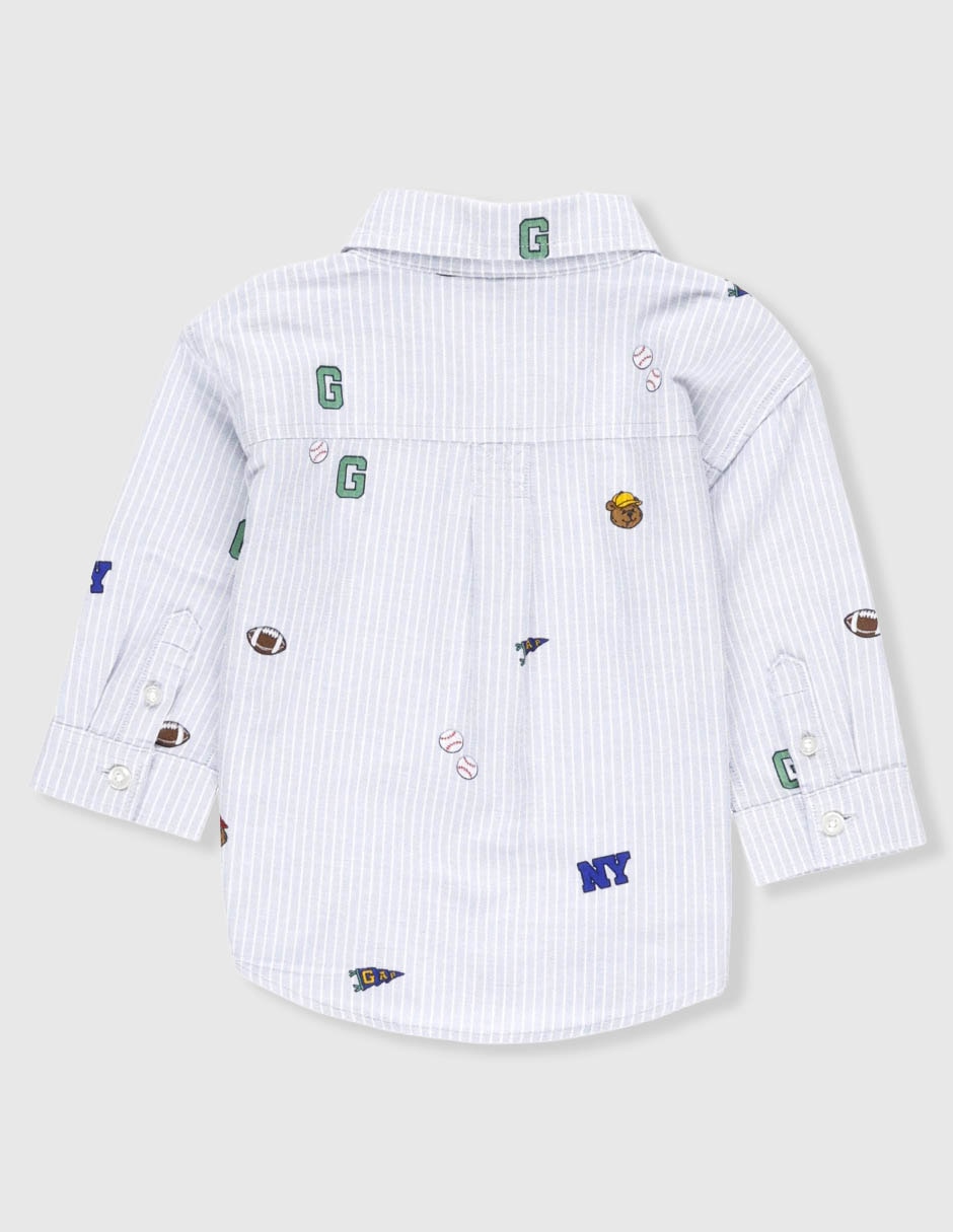 Camisa casual manga larga para niño