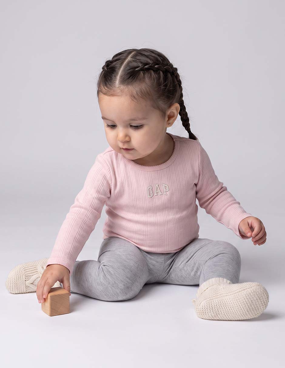 Playera manga larga para niña