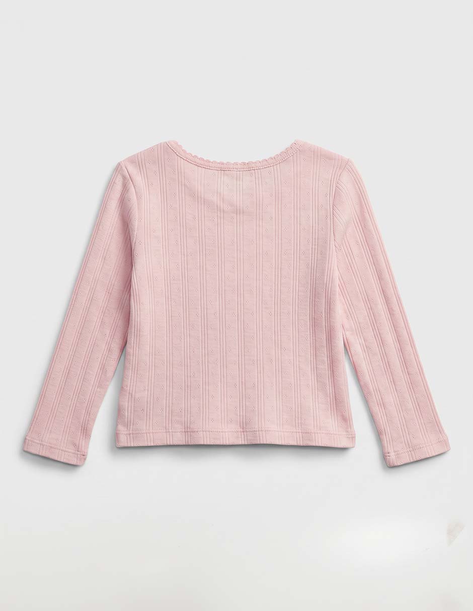 Playera manga larga para niña