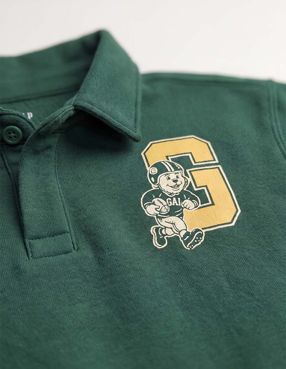 Playera tipo polo de algodón para niño 5