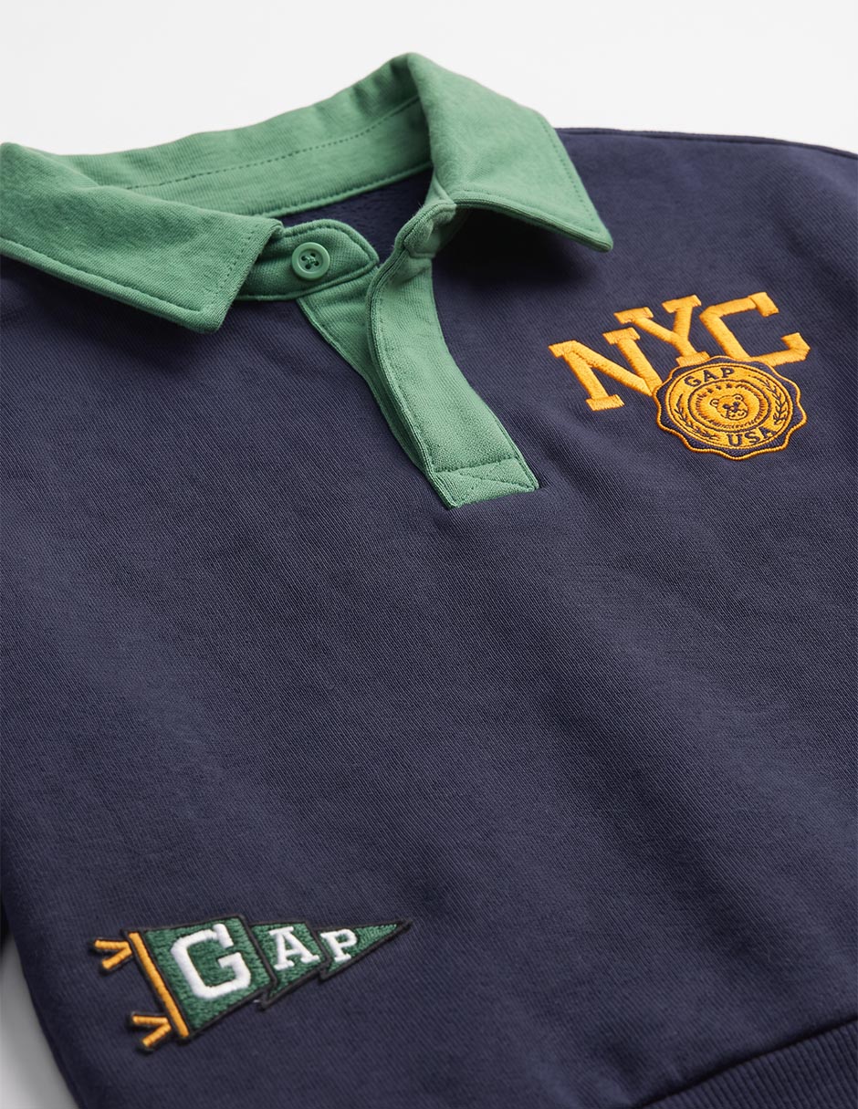 Playera tipo polo para niño 4