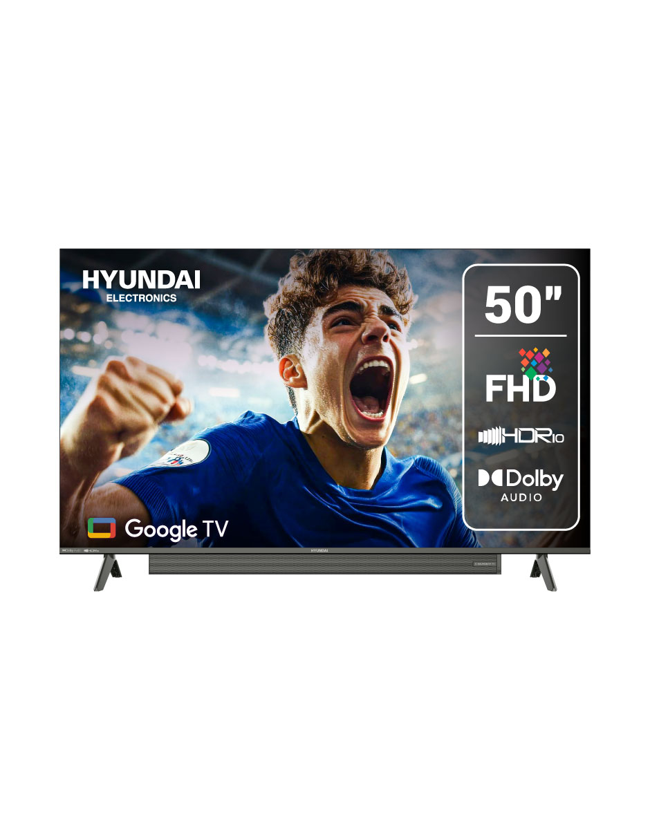 HYUNDAI ELECTRONICS Pantalla Smart TV Hyundai Electronics LED de HD HYLED5028FGHYLED5028FG con Google TV