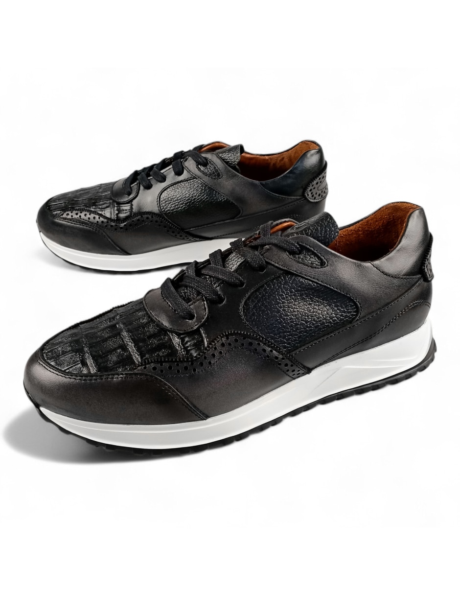 Tenis de pielgromo nexus para hombre