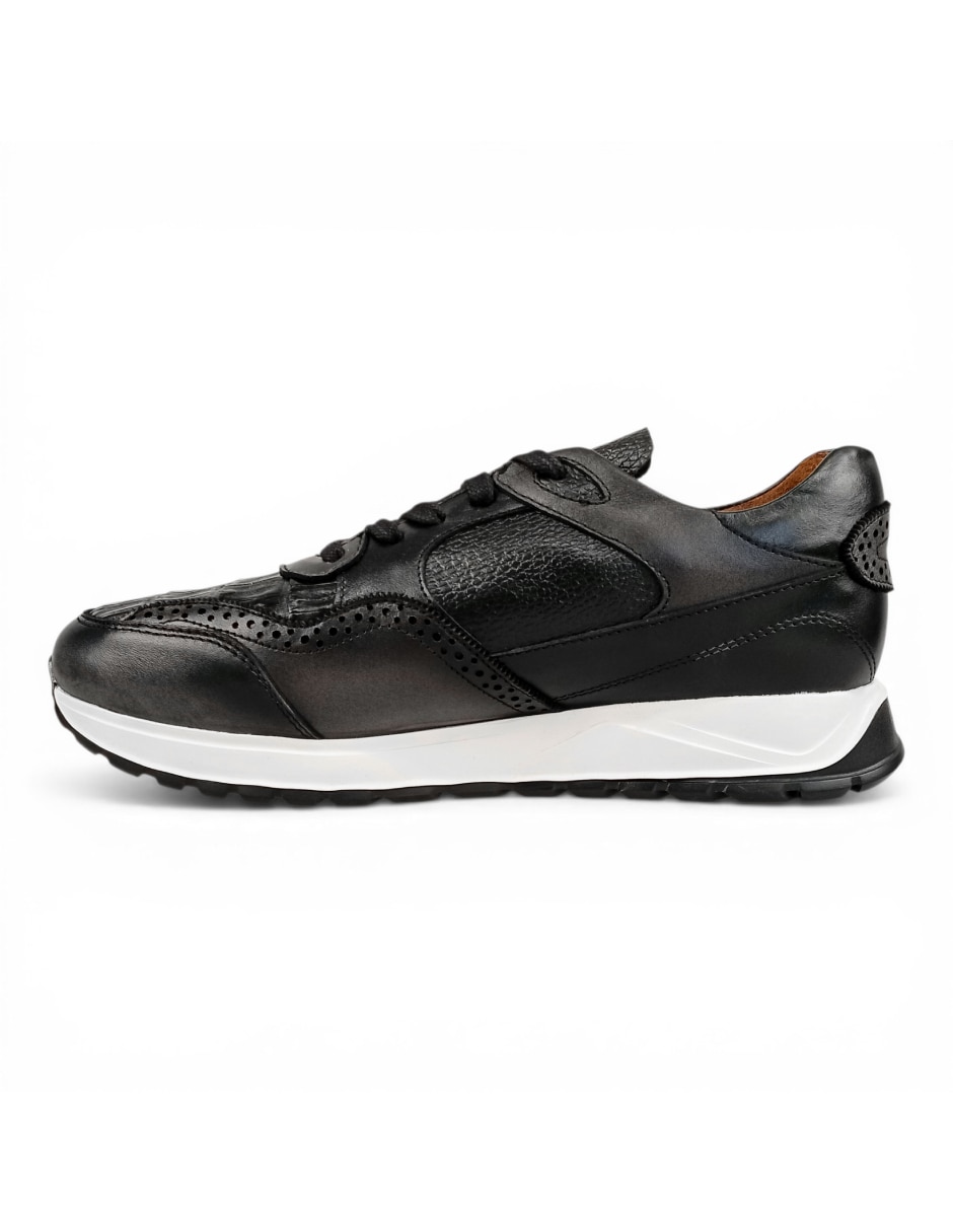 Tenis de pielgromo nexus para hombre