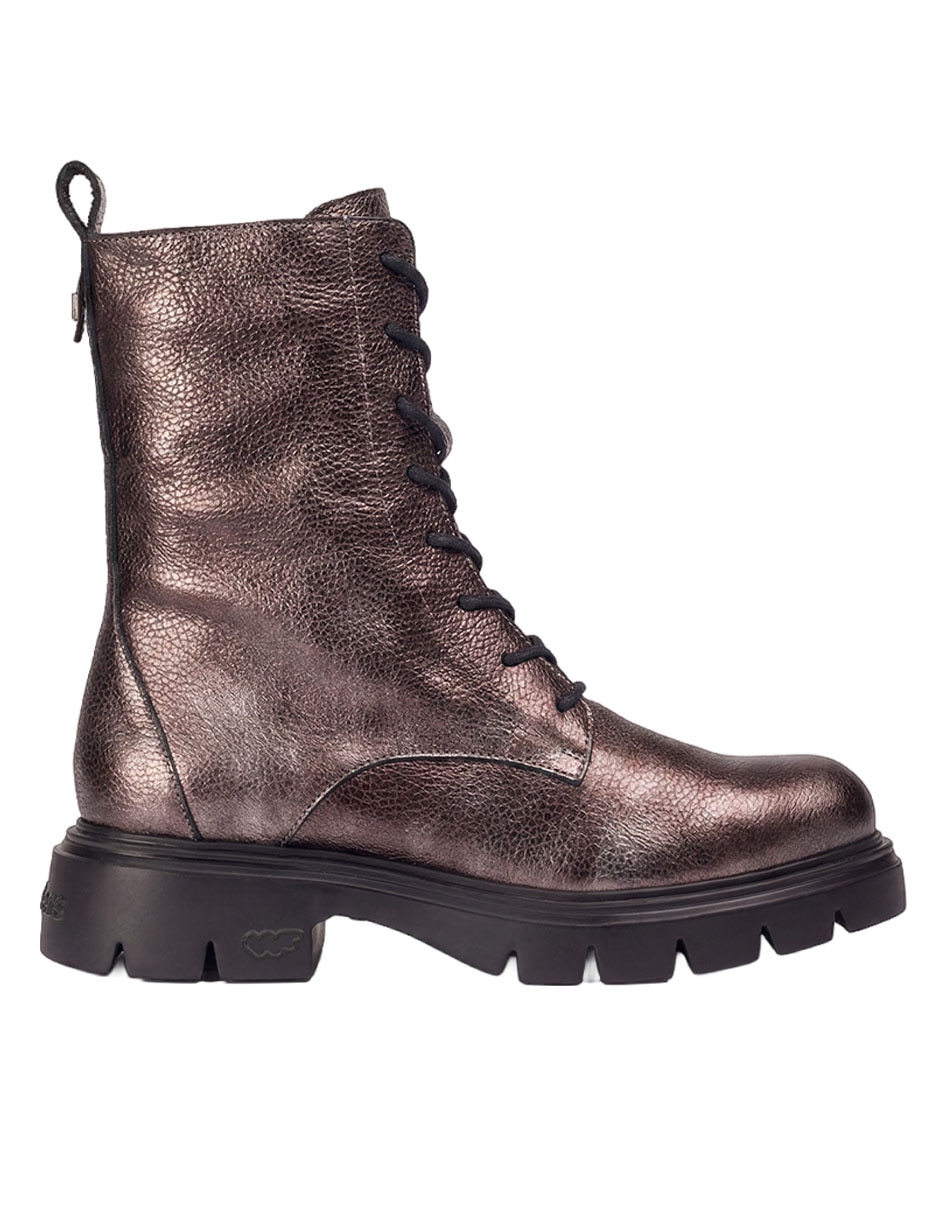 Bota arriba del tobillo de piel para mujer