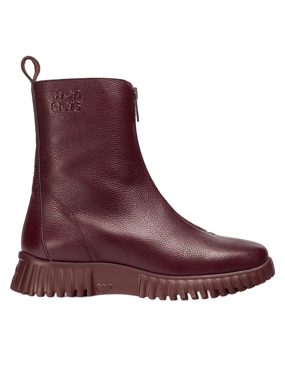 Bota arriba del tobillo de piel para mujer Bota arriba del tobillo de piel para mujer