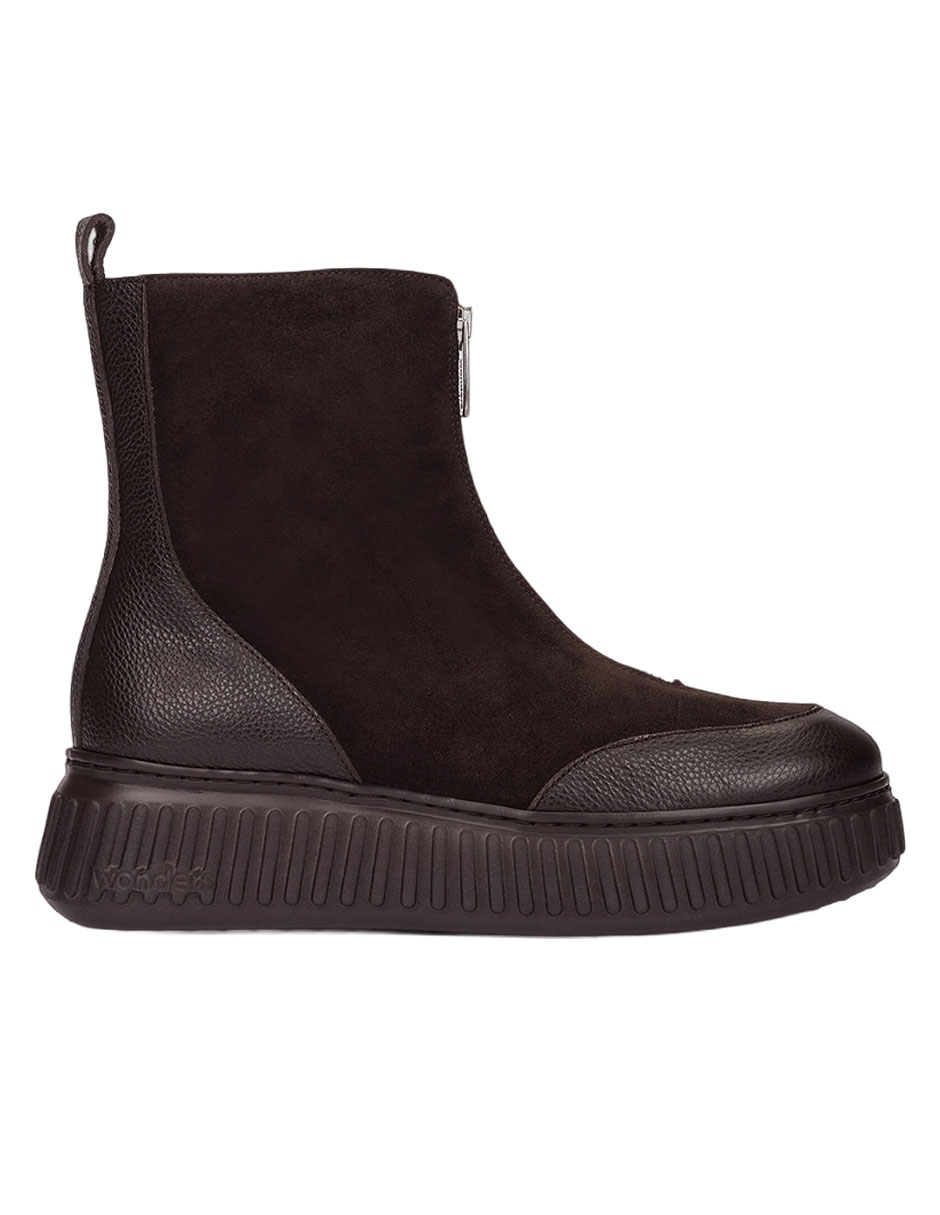 Bota arriba del tobillo de piel para mujer Bota arriba del tobillo de piel para mujer