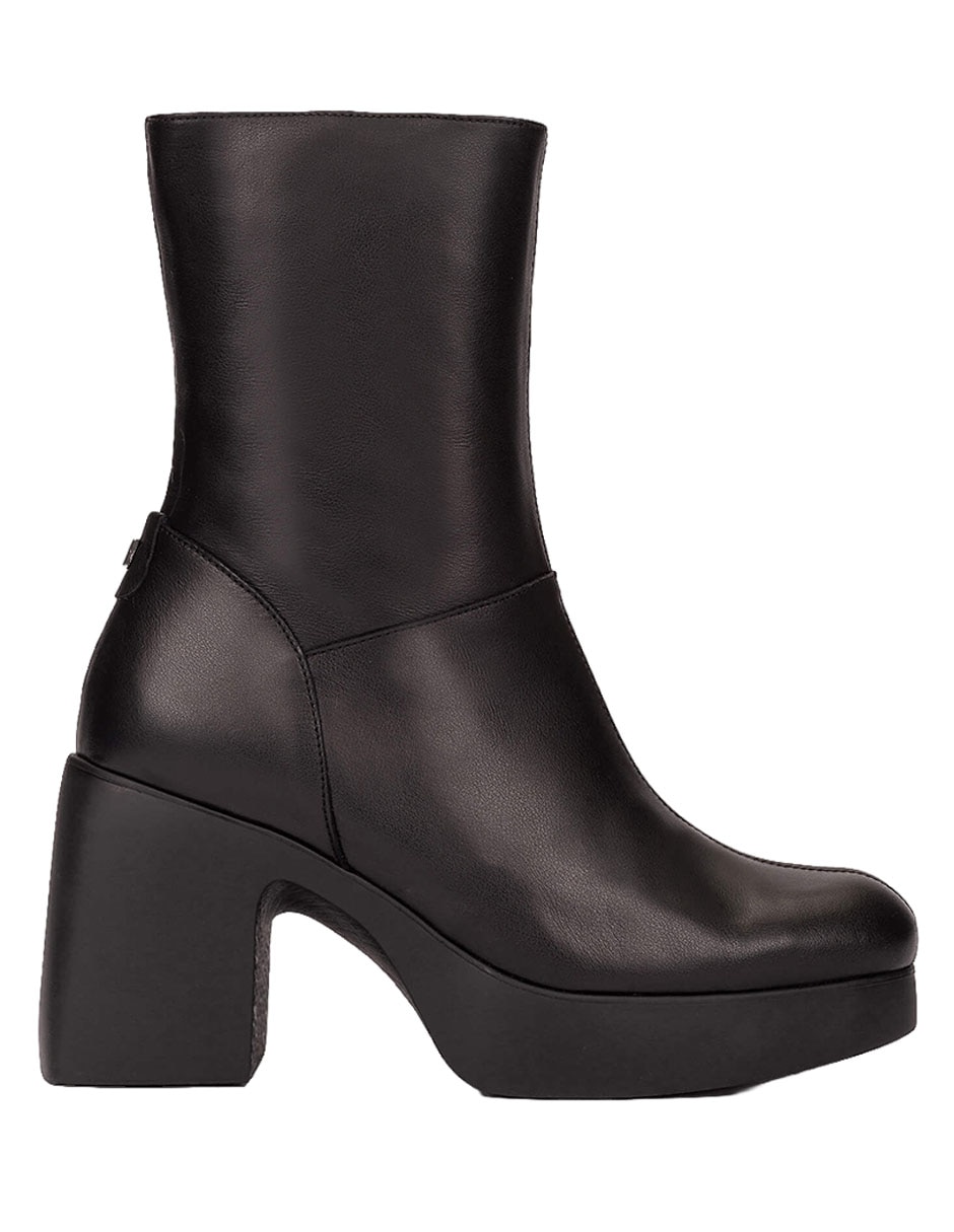 Bota arriba del tobillo de piel para mujer Bota arriba del tobillo de piel para mujer