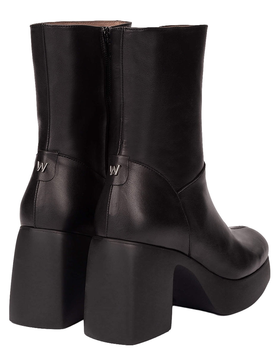 Bota arriba del tobillo de piel para mujer 3
