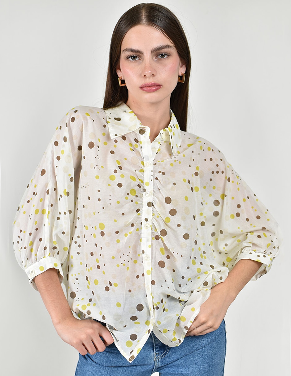 Blusa manga 3/4 para mujer