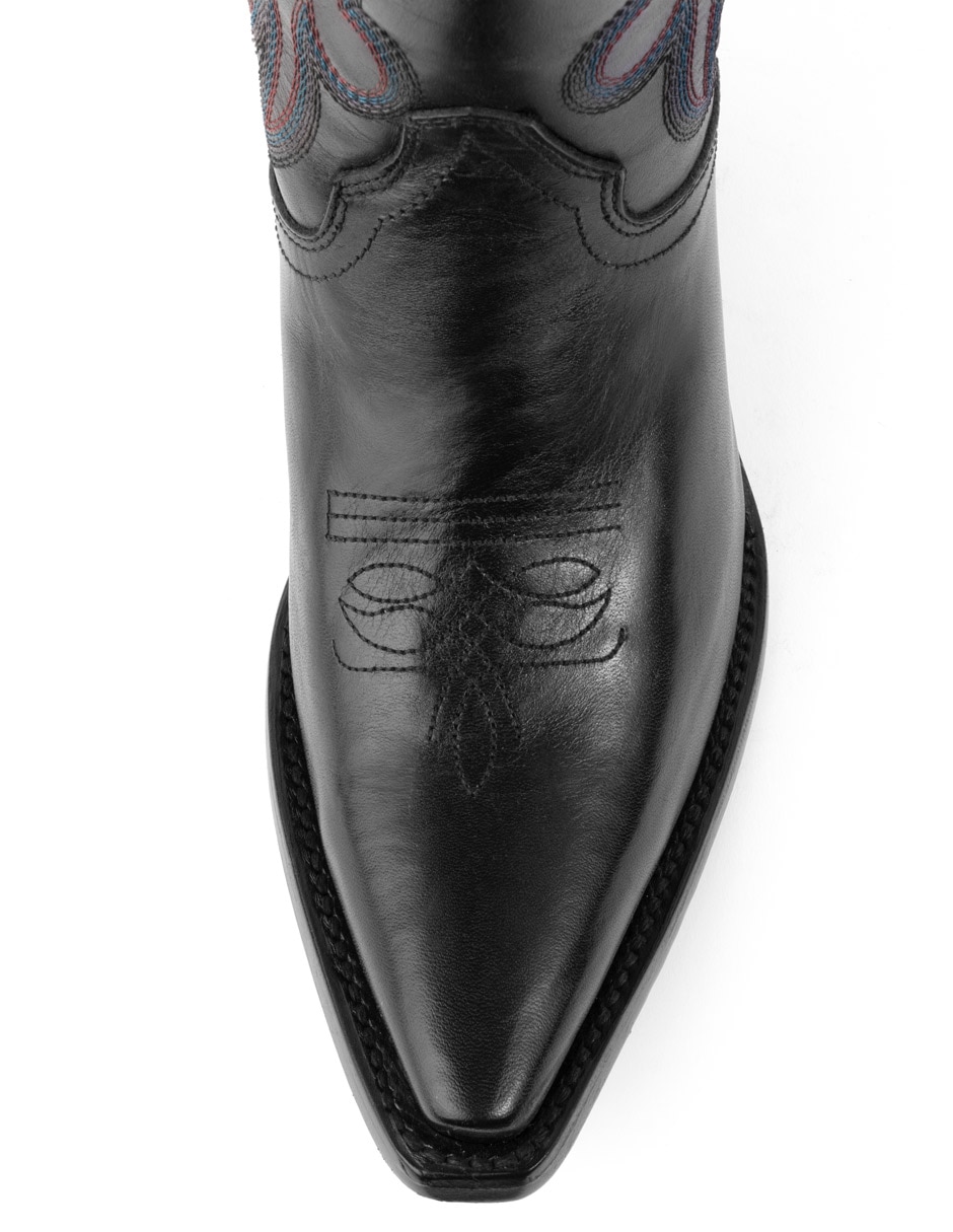 Bota cowboy abajo de la rodilla Siete Leguas de piel para mujer