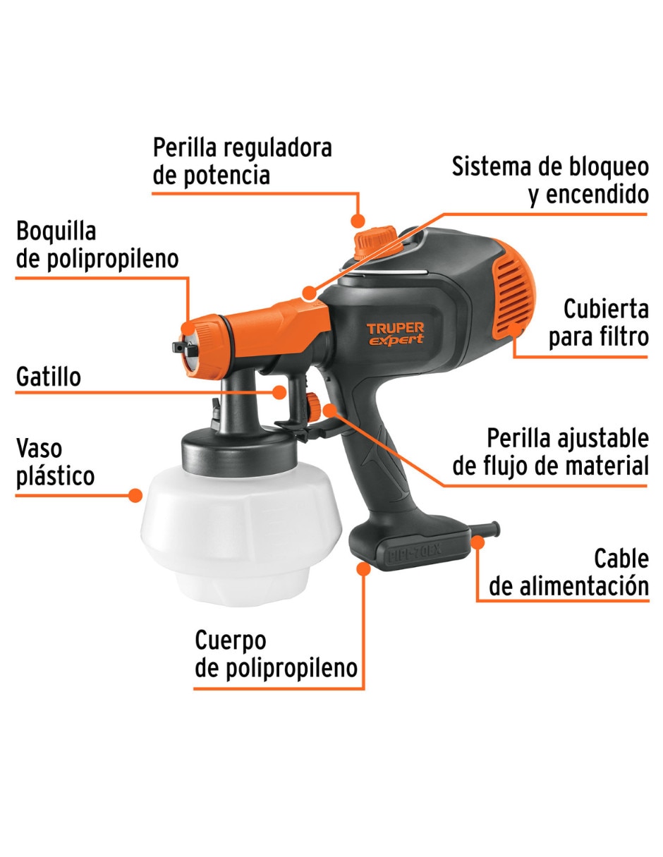 Pistola para pintar Truper